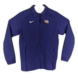 LSU Purple Track Jacket Womens Medium Eye of the Tiger